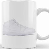 Baskı Dükkanı Jordan 1 Mid Gs White Kupa
