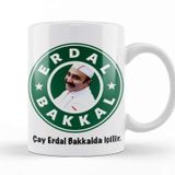 Baskı Dükkanı KB10493 Erdal Bakkal Porselen Kupa Bardak