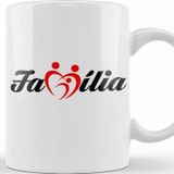 Baskı Dükkanı KB10544 Familia Porselen Kupa Bardak