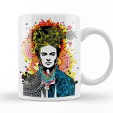 Baskı Dükkanı KB10605 Frida Mandala Porselen Kupa Bardak