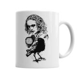 Baskı Dükkanı KB1110 The Crow Face Porselen Kupa Bardak