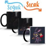 Baskı Dükkanı KB11131 Looney Tunes Evil Bunny Cartoon Porselen Kupa Bardak
