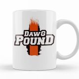 Baskı Dükkanı KB11405 Nfl Cleveland Browns Dawg Pound Porselen Kupa Bardak