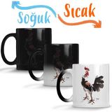 Baskı Dükkanı KB11649 Rooster Stare Horoz Porselen Kupa Bardak