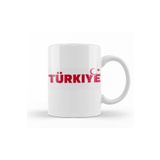 Baskı Dükkanı KB12080 Türkiye Porselen Kupa Bardak