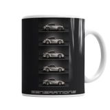 Baskı Dükkanı KB1895 Porsche Generations Porselen Kupa Bardak