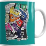 Baskı Dükkanı KB1985 Stylo Tenis Porselen Kupa Bardak