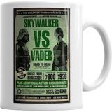 Baskı Dükkanı KB1996 Star Wars Skywalker Ve Vader Porselen Kupa Bardak