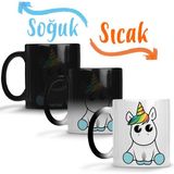 Baskı Dükkanı KB2167 Bebek Unicorn Porselen Kupa Bardak