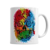Baskı Dükkanı KB2985 Caveira Fun Skull Porselen Kupa Bardak