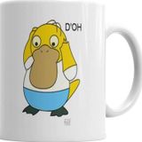 Baskı Dükkanı KB3720 Homerduck Porselen Kupa Bardak