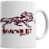 Baskı Dükkanı KB3847 Wolf Porselen Kupa Bardak
