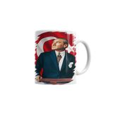 Baskı Dükkanı KB4090 Mustafa Kemal Atatürk Porselen Kupa Bardak