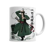 Baskı Dükkanı KB4163 Roronoa Zoro One Piece Porselen Kupa Bardak
