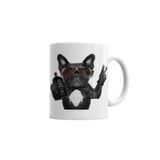 Baskı Dükkanı KB4611 Bulldog Hangover Pug Köpek Porselen Kupa Bardak