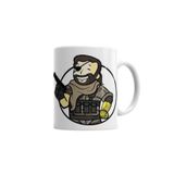 Baskı Dükkanı KB4699 Big Boss Vault Boy Porselen Kupa Bardak