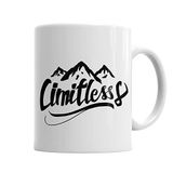 Baskı Dükkanı KB4727 Cimitless Limitless Logo Preto Porselen Kupa Bardak