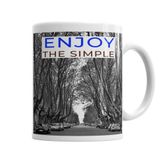 Baskı Dükkanı KB6100 Enjoy The Simple Porselen Kupa Bardak
