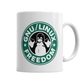 Baskı Dükkanı KB6159 Gnu Linux Porselen Kupa Bardak