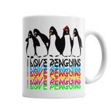 Baskı Dükkanı KB6526 Penguins Pengüen Porselen Kupa Bardak