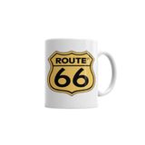 Baskı Dükkanı KB6778 Route 66 Porselen Kupa Bardak