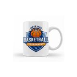 Baskı Dükkanı KB7555 Basketball Tournament Porselen Kupa Bardak