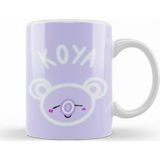 Baskı Dükkanı KB8213 Bt Glowing Koya Bts Porselen Kupa Bardak