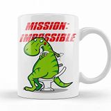 Baskı Dükkanı KB8448 Dinosaur Dinazor Mission Impossible Porselen Kupa Bardak