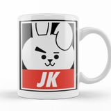 Baskı Dükkanı KB9102 Bt21 Jk Bts Porselen Kupa Bardak