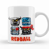 Baskı Dükkanı KB9701 Red Ball Porselen Kupa Bardak