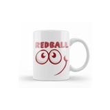 Baskı Dükkanı KB9704 Red Ball 4 Smile Long Sleeve Porselen Kupa Bardak