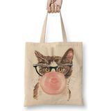 Baskı Dükkanı Kedi Sakız Cats 01 Bez Çanta