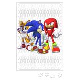 Baskı Dükkanı Knuckles Sonic Chaos Puzzle 240 Parça Yapboz