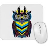 Baskı Dükkanı Kral Baykuş Renkli Baykuş Mouse Pad