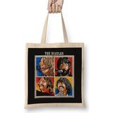 Baskı Dükkanı Let It Be Beatles Vintage 70S Bez Kadın Günlük Çanta