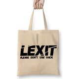 Baskı Dükkanı Lexit Bez Uzun Saplı Krem Rengi Çanta