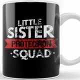 Baskı Dükkanı Little Sister Protection Squad Big Bro Distressed Kupa