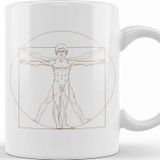 Baskı Dükkanı Louis Theroux Vitruvian Man Leonardo Da Vinci Kupa