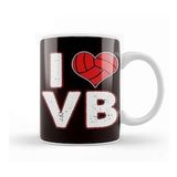 Baskı Dükkanı Love Heart Volleyball Player Ball Sports Coach Team Setter Kupa