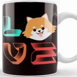 Baskı Dükkanı Love Pomeranian Puppy Pommy Pom German Spitz Poland Toy Dog Kupa
