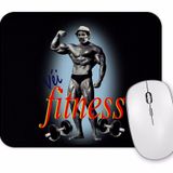 Baskı Dükkanı Madruga Fitness 2 Mouse Pad