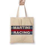 Baskı Dükkanı Martini Racing Bez Uzun Saplı Krem Rengi Çanta