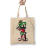 Baskı Dükkanı Marvin the Martian Smoking Bez Çanta