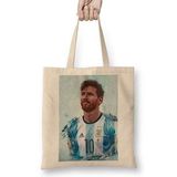 Baskı Dükkanı Messi Argentina Bez Çanta