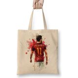 Baskı Dükkanı Mohamed Salah Bez Uzun Saplı Krem Rengi Çanta