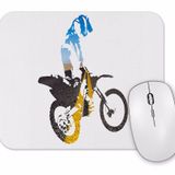Baskı Dükkanı Motocross Motorsiklet Mouse Pad