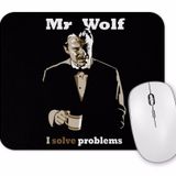 Baskı Dükkanı Mr Wolf I Solve Problems Mouse Pad