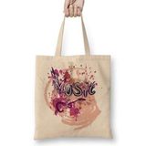 Baskı Dükkanı Music Splash Bez Çanta