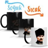Baskı Dükkanı Mustafa Kemal Atatürk 06 Sihirli Porselen Kupa