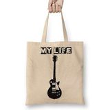 Baskı Dükkanı My Life Müzik Bez Çanta